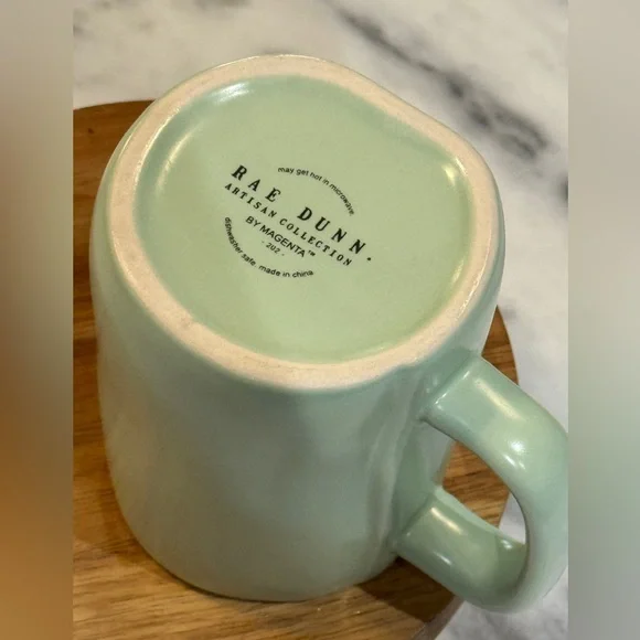 Rae Dunn Mug MOM TO BE Artisian Collection Green Pregnant Coffee Tea - Picture 4 of 5